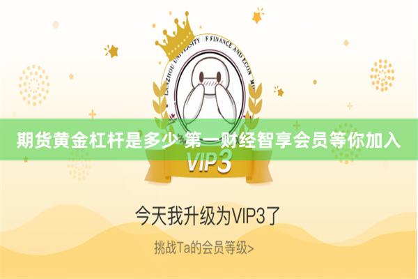 期货黄金杠杆是多少 第一财经智享会员等你加入