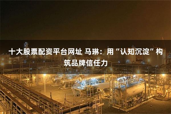 十大股票配资平台网址 马琳：用“认知沉淀”构筑品牌信任力