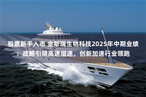 股票新手入市 金斯瑞生物科技2025年中期业绩：战略引领高速增速，创新加速行业领跑